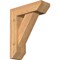 Ekena Millwork Traditional Slat Smooth Bracket w/ Offset Brace, Western Red Cedar, 5 1/2"W x 16"D x 20"H BKT0604X16X20TRA06SWR - alternate 1